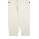 MAX DRIVE Mens Cotton Blend Beige Relaxed Cargo Trousers W32 L32 Casual