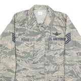 BETHEL INDUSTRIES INC Womens Grey Camouflage Military Cotton Blend Jacket M