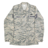 BETHEL INDUSTRIES INC Womens Grey Camouflage Military Cotton Blend Jacket M