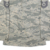 BETHEL INDUSTRIES INC Womens Grey Camouflage Military Cotton Blend Jacket M