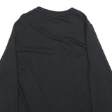 CHAPS Mens Black Graphic T-Shirt M Long Sleeve Crew Neck Spirited Tradition