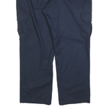 DICKIES Mens Regular Navy Blue Cotton Blend Straight Leg Trousers W40 L30
