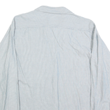 WRANGLER Mens Blue & White Slim Stripe Shirt M Cotton Casual Classic