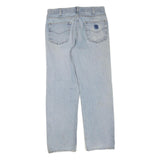 CARHARTT Womens Regular Fit Straight Leg Denim Light W34 L31 Cotton Blend Zip