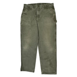 Carhartt Carpenter Trousers - 38W 34L Green Cotton