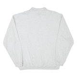 WHALE Mens Grey Polo Collar XL Sweatshirt Cotton Blend Casual Pullover