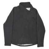 PUMA Womens Black Cotton Blend Jacket XL Zip Plain Casual Sportswear Style