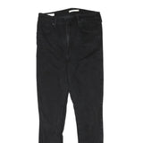 LEVI'S Womens Slim Black Denim Skinny Jeans Cotton Blend W30 L31 Zip