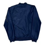 Vintage AsstSeries Bomber Jacket - Medium Blue Polyester