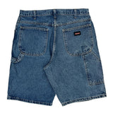 Dickies Denim Shorts - 34W 11L Blue Cotton