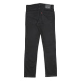 LEVI'S 511 Slim Mens Jeans Black Slim Skinny Denim Raw W31 L32 Zip Cotton Blend