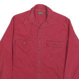 ST JOHNS BAY Mens Red Shirt S Cotton Blend Button Pocket Casual