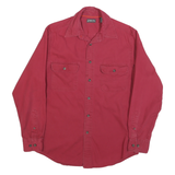 ST JOHNS BAY Mens Red Shirt S Cotton Blend Button Pocket Casual