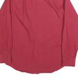 ST JOHNS BAY Mens Red Shirt S Cotton Blend Button Pocket Casual