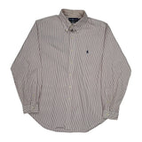 Ralph Lauren Striped Shirt - XL Red Cotton