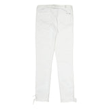 7 FOR ALL MANKIND Womens Jeans White Slim Skinny Denim W27 L29 Lace-Up Hem