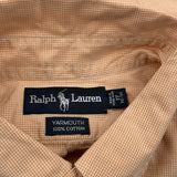 Ralph Lauren Checked Shirt - XL Orange Cotton