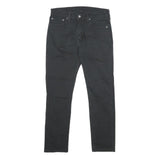 LEVI'S 510 Mens Jeans Black Slim Skinny Denim Raw W32 L30 Slim Fit Zip