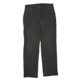 DICKIES Womens Black Regular Fit Straight Cotton Blend Jeans W32 L32 Workwear