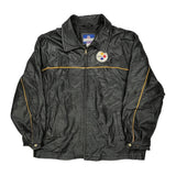 Pittsburgh Steelers Reebok Nfl Leather Jacket - XL Black Leather