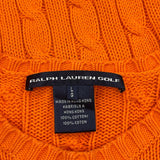 Ralph Lauren Sweater - Large Orange Cotton