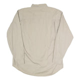 BUGLE BOY Mens Beige Casual Shirt XL Cotton Blend Button Front Pockets
