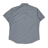 Ralph Lauren Striped Short Sleeve Shirt - XL Blue Cotton