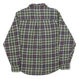 WOOLRICH Mens Green & Blue Check Shirt M Classic Plaid Pattern Long Sleeve