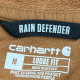 Carhartt Spellout Hoodie - Medium Brown Cotton