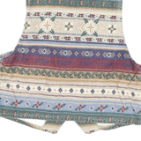 VIVALID Womens Multi Colour Button Cotton Blend Pattern Vest M Casual Stylish