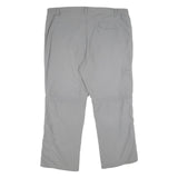 CRIVIT OUTDOOR Mens Polyamide Grey Regular Trousers W42 L28 Outdoor Zip Closure