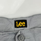 Lee Cargo Shorts - 36W 11L Grey Cotton