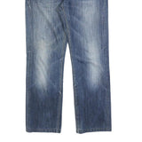 GUESS Mens Regular Fit Straight Leg Denim Blue Button W30 L30 Classic Jeans