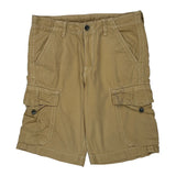 True Religion Cargo Shorts - 36W 12L Khaki Cotton