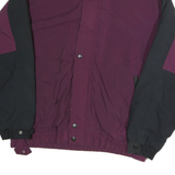 PACIFIC Mens Purple & Black Zip Polyester Jacket L Casual Outdoor Wear