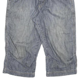 PIONEER Mens Blue Casual Denim Shorts XL W34 Cotton Blend Pocketed Relaxed Fit