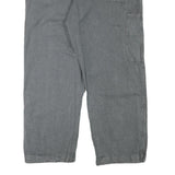 FISCHER PECHEUR Mens Cotton Blend Grey Relaxed Trousers W38 L26 Button Closure