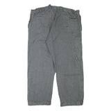 FISCHER PECHEUR Mens Cotton Blend Grey Relaxed Trousers W38 L26 Button Closure