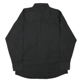 WRANGLER Mens Black Patterned Long Sleeve Shirt XL Cotton Blend Casual Stylish