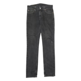 LEVI'S 511 Mens Jeans Black Slim Skinny Denim Medium W31 L34 Stylish Zip