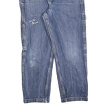 LEVI'S Womens Blue Regular Straight Denim Rinse Cotton Blend W30 L25 Smile More