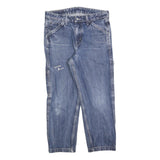LEVI'S Womens Blue Regular Straight Denim Rinse Cotton Blend W30 L25 Smile More