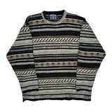 Unbranded Striped Sweater - Large Multicoloured Wool Blend