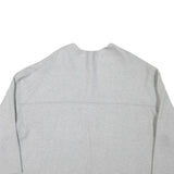 ZARA KNIT Mens Grey Plain Cotton Blend Crew Neck Basic Knit Jumper M Casual