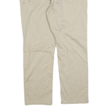 LEVI'S Mens Cotton Beige Regular Straight Trousers W34 L34 Casual Zip Closure