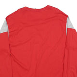 PRO EDGE Mens Red & Grey Ohio State Long Sleeve V-Neck Cotton Blend T-Shirt L