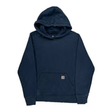 Carhartt Hoodie - Large Navy Cotton