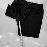 Lee Denim Shorts - 32W UK 14 Black Cotton