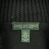 Ralph Lauren Collared Sweater - Large Navy Cotton