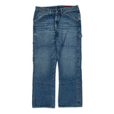 Unbranded Hip Hop Carpenter Jeans - 38W 34L Blue Cotton